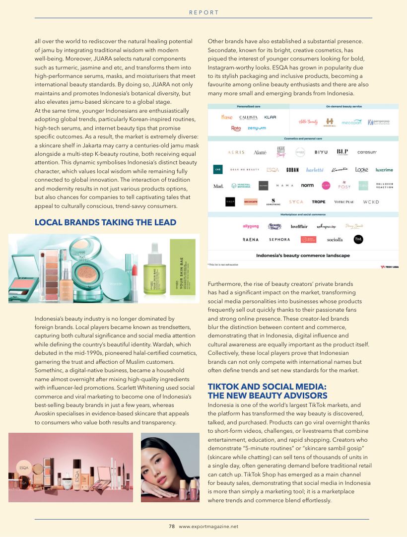 Export Magazine, Indonesia’s beauty boom: page 4 of 6