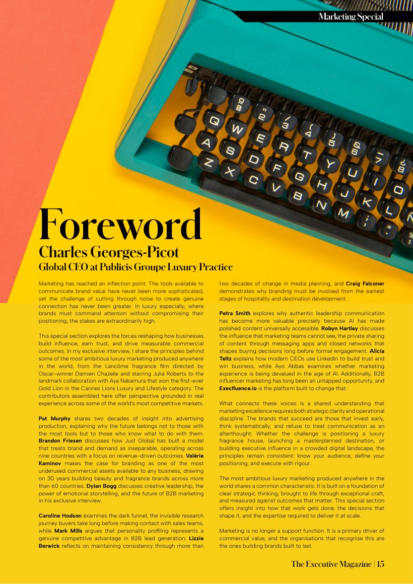 The Executive Magazine, Exclusive interview: Valérie Kaminov: page 3 of 7