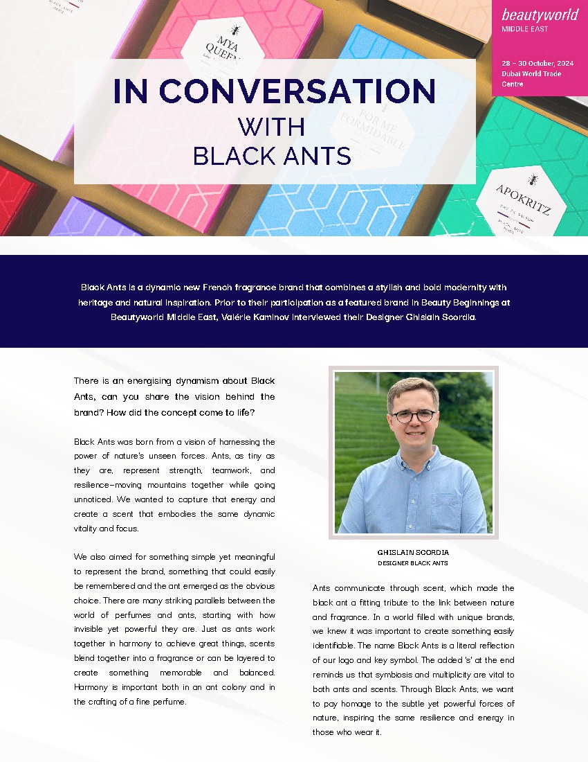 Next in Beauty, In Conversation: Black Ants: page 1 of 4