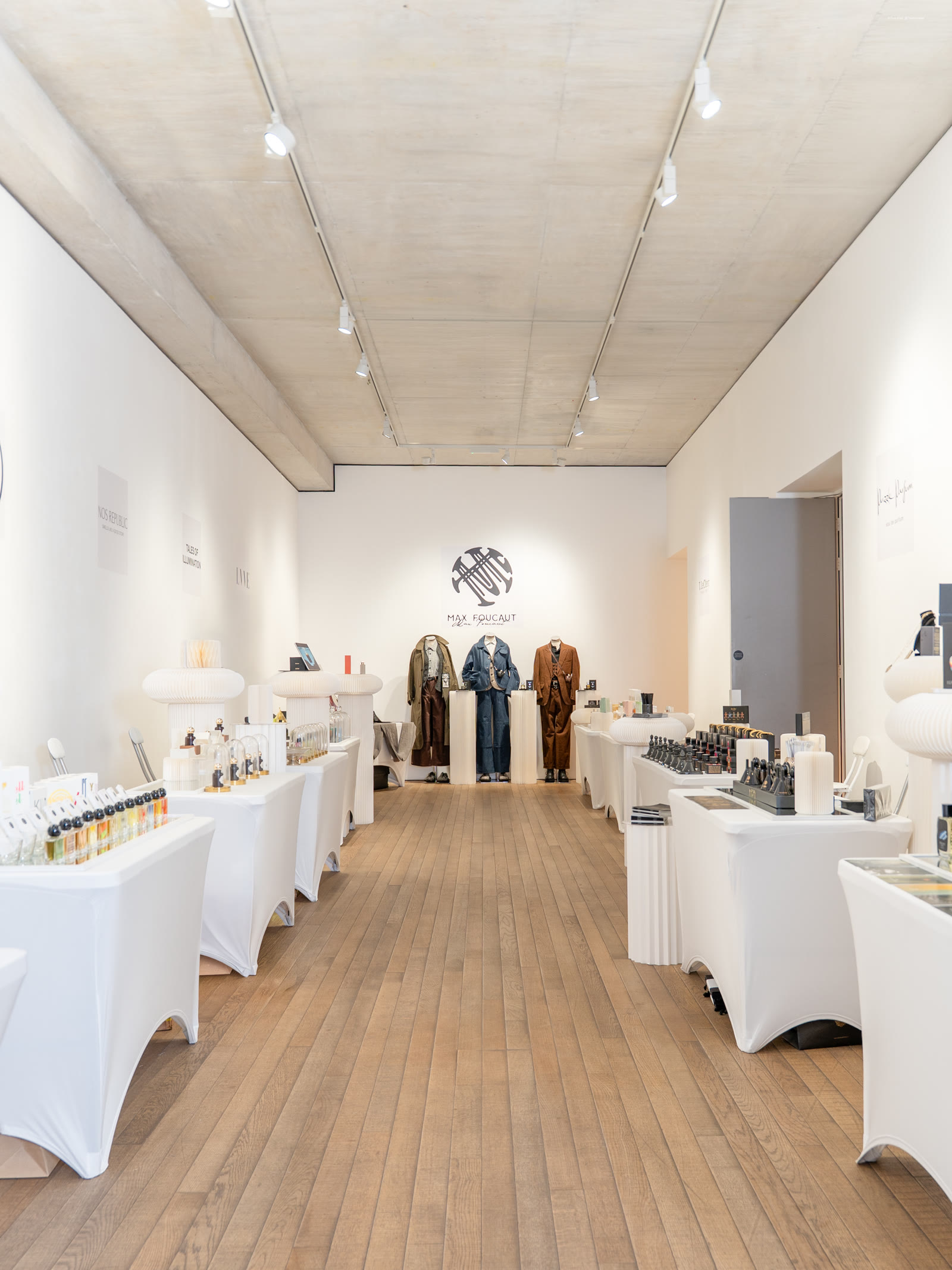 The white gallery venue of International Maisons of Fine Fragrance, London