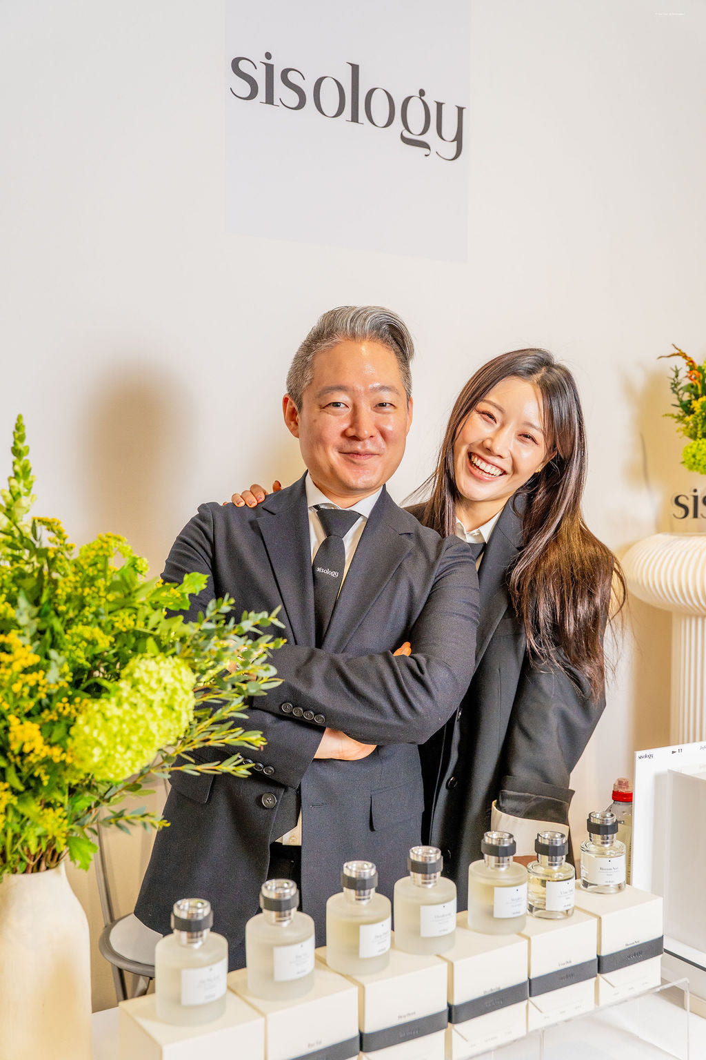 The founders at Frieze Gallery, Mayfair, London, attending the International Maisons of Fine Fragrance event, February 2026